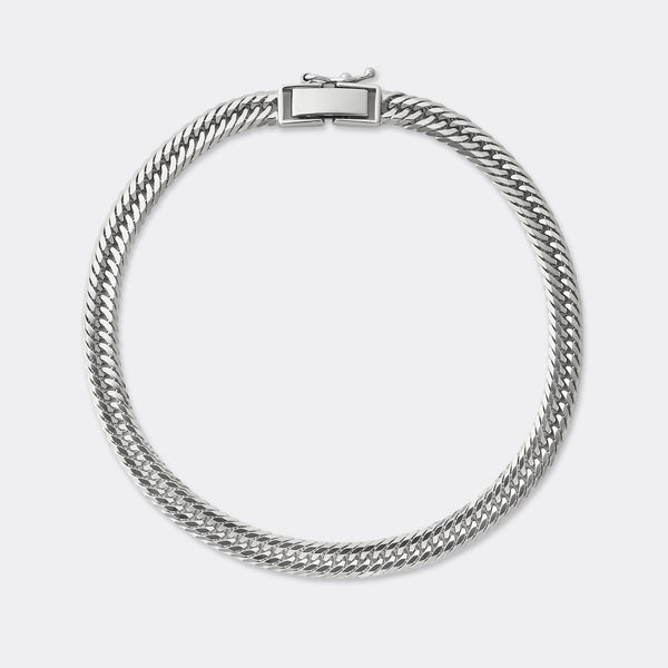 喜平ブレスレット Pt850 6面ダブル 12g 18cm